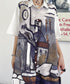 Abstract Cityscape Art Shirt Dress